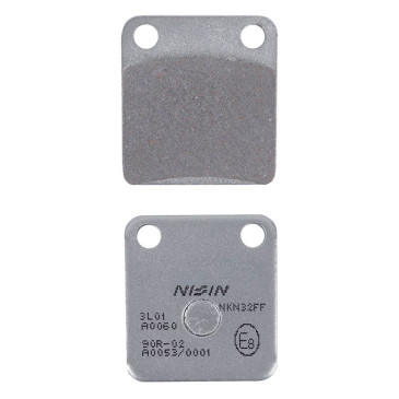 PLAQUETTE DE FREIN NISSIN POUR PEUGEOT 50 VIVACITY 2008> AV / DAELIM 50 S-FIVE 2001>, 125 S2 2005> / HONDA 50 CRM 1988>1992 / KAWASAKI 125 KLX 2010>2016 AR (2P-206GS) (SEMI METAL) 4044079100519