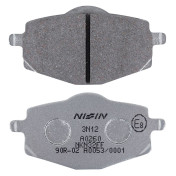PLAQUETTE DE FREIN NISSIN POUR YAMAHA 50 TZR 1992>2003 AR, 125 TDR 1993> AV/AR, 125 DT R 1988>2003 AV/AR, 660 XT Z TENERE 1991>1996 AR / MBK 50 X-POWER 1992>2003 AR (A0260) (SEMI METAL) -ECE R90- 4044079100670