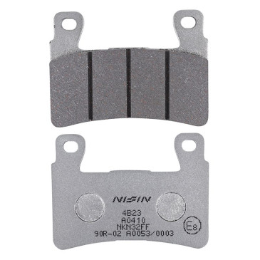 PLAQUETTE DE FREIN NISSIN POUR DUCATI 944 ST2 1997>2001 AR / HONDA 600 CBR F 1999>2007 AV, 900 CBR RR FIREBLADE 1998>2003 AV / KAWASAKI 636 ZX-6R NINJA 2013> AV (2P-245NS) (SEMI METAL) 4044079100755