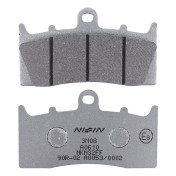 PLAQUETTE DE FREIN NISSIN POUR BMW 850 R R 2002> AV, 1100 R S 2000>2006 AV, 1150 R R 1999>2006 AV, 1200 R R 2006>2014 AV, 1300 K R 2009>2015 AV, 1600 K GT 2010> AV (A0610) (SEMI METAL) -ECE R90- 4044079100878