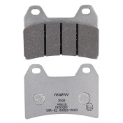 PLAQUETTE DE FREIN NISSIN POUR APRILIA 1000 RSV TUONO R 2004>2012 AV / DUCATI 800 F GT 2013> AV / YAMAHA 660 XT X 2004>2016 AV / KTM 790 DUKE 2018> AV (A0630) (SEMI METAL) -ECE R90- 4044079100892