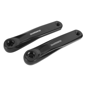 MANIVELLE DROITE + GAUCHE VAE / E-BIKE SHIMANO FC-E5010 170mm NOIR JIS POUR MOTEUR SHIMANO E5000 (PAIRE) 4550170522438