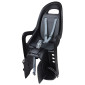 PORTE BEBE/SIEGE ENFANT ARRIERE POLISPORT A FIXER SUR PORTE BAGAGE FIXATION ETAU GROOVY NOIR COUSSIN GRIS (9 A 22Kgs) HOMOLOGUE EN 14344 5604415163463