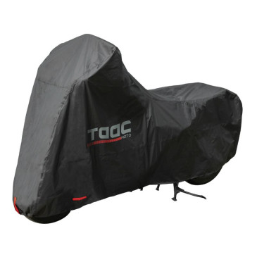 HOUSSE/BACHE DE PROTECTION MOTO TAAC PLUS HYDROSCUD POLYESTER ETANCHE/WATERPROOF 2000mm TAILLE L NOIR (219x90x127cm) (SANGLE ANTI-FLOTTEMENT/OEILLET ANTIVOL/SAC DE RANGEMENT) 8026492188233