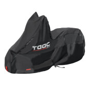 HOUSSE/BACHE DE PROTECTION MOTO TAAC PLUS HYDROSCUD POLYESTER ETANCHE/WATERPROOF 2000mm TAILLE S NOIR (186x86x124cm) (SANGLE ANTI-FLOTTEMENT/OEILLET ANTIVOL/SAC DE RANGEMENT) 8026492188219