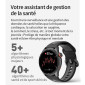 MONTRE GPS / COMPTEUR iGPSPORT LW10 ARGENT TITANE- CALORIES / FREQUENCE CARDIAQUE / SOMMEIL / NOTIFICATIONS ET PLUS DE 45 ALGORITHMES SANTE 6970817351562