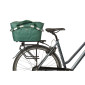 PANIER ARRIERE TOILE BASIL FLAIR 22L VERT AVEC ANSE FIXATION CLIP AUTOMATIQUE SUR PORTE BAGAGE SYSTEME MIK - Commander 157030 - (SI PAS FOURNI SUR LE VELO, Ajouter 155681) 8715019113468