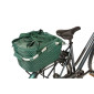 PANIER ARRIERE TOILE BASIL FLAIR 22L VERT AVEC ANSE FIXATION CLIP AUTOMATIQUE SUR PORTE BAGAGE SYSTEME MIK - Commander 157030 - (SI PAS FOURNI SUR LE VELO, Ajouter 155681) 8715019113468