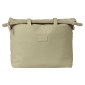 SACOCHE ARRIERE VELO LATERALE SAC ORDINATEUR PORTABLE BASIL MANHATTAN WATERPROOF BEIGE DROIT/GAUCHE 12L FIXATION HOOK ON (12x38x30cm) FERMETURE PLIANT ANTI-PLUIE 8715019184505