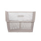 PANIER ARRIERE ACIER NID ABEILLE BASIL CENTO BEIGE (45 x 31 x 21 cm) 8715019113109