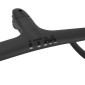CINTRE ROUTE ITM CH1R CARBONE MAT L 42 EXTERIEUR (AXE-AXE 40cm) AVEC POTENCE INTEGREE L 100mm D 28.6mm POUR PASSAGE CABLE INTERNE 4710601211687