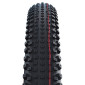 PNEU VTT / VAE 29 X 2.40 SCHWALBE RICK XC NOIR TLR SUPER RACE (62-622) TUBELESS READY FLANC TRANSPARENT HOMOLOGUE VAE E25 (POIDS MAX 125kgs) 4026495927604