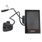 COMPTEUR / DISPLAY AVEC UNITE DE COMMANDE VAE BAFANG DP C18 UART POUR MOTEUR CENTRAL NOIR (SUPPORT 22,2/25 mm LONGUEUR CABLE 850 mm) 3700948301357