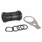 CUVETTE INTEGRE BOITIER VTT/ROUTE A EMBOITER/PF30 DUB BLACKBEARING ROULEMENT CERAMIQUE BOITE DE 68/73 DIAM 46 POUR AXE 28.99mm (COMPATIBLE SRAM) - CLE MONTAGE INCLUSE- 3760290195677