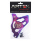 CACHE PIGNON 50 A BOITE ARTEK POUR MINARELLI 50 AM6/BETA 50 RR/RIEJU 50 MRT/SHERCO 50 SM-R, SE-R ALU CNC NEO-CHROME 3700948292372