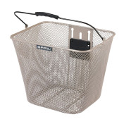 PANIER AVANT ACIER NID ABEILLE BASIL BILBAO BEIGE AMOVIBLE AVEC POIGNEE (22x26x28 cm) -VENDU AVEC ADAPTATEUR KLICK FIX 8715019102387