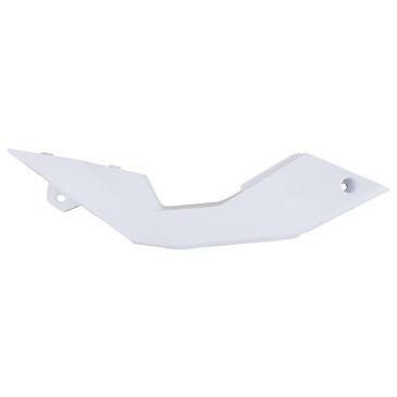 CACHE/CARENAGE DROIT BLANC SOUS SELLE ORIGINE APRILIA 50 SX, RX 2014>2016 -86108200W0B-