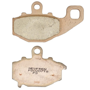PLAQUETTE DE FREIN NEWFREN POUR KAWASAKI 750 Z750 2004>2007 AR, 1000 Z1000 2003> AR, 650 ER-6F 2006>2016 AR, 650 KLE VERSYS 2007>2014 AR (FD0207TS) (TOURING METAL FRITTE) 8025832414377