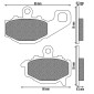 PLAQUETTE DE FREIN NEWFREN POUR KAWASAKI 750 Z750 2004>2007 AR, 1000 Z1000 2003> AR, 650 ER-6F 2006>2016 AR, 650 KLE VERSYS 2007>2014 AR (FD0207TS) (TOURING METAL FRITTE) 8025832414377