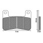 BRAKE PADS NEWFREN FOR KAWASAKI 1000 Z 2010> Front 1000 ZX-10R NINJA 2008>2015 Front SUZUKI 1000 GSX-R 2004>2011 Front 1300 GSX-R HAYABUSA 2008>2012 Front (FD0362TS) (TOURING SINTERED) 8025832415633