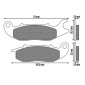 BRAKE PADS NEWFREN FOR HONDA 125 CBF 2009> Front 125 CBR R 2004>2018 Front 125 ANF INNOVA 2007> Front RIEJU 125 RS2 NAKED 2006> Front (FD0355BT) (TOURING ORGANIC) 8025832415596