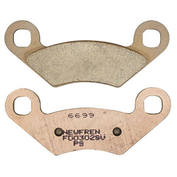 BRAKE PADS NEWFREN FOR POLARIS 400 SPORTSMAN 2001> Front 350 SPORTSMAN 4x4 1993> Front 700 SPORTSMAN 4x4 2002> Front (L 97mm - H 39mm - thk 7mm) (FD0302SV) (OFF ROAD ATV SINTERED) 8025832415138