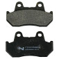PLAQUETTE DE FREIN NEWFREN POUR HONDA 1100 CB R 1980>1983 AV/AR, 250 CN 1990>1994 AV, 750 VFR MAGNA 1988> AV, 400 CBX C 1983> AV (L 90mm - H 49mm - P 9mm) (FD0058BT) (TOURING ORGANIQUE) 8025832412977