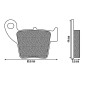 BRAKE PADS NEWFREN FOR HONDA 250 CR R 2002>2010 Rear 450 CRM X 2007> Rear SUZUKI 50 RME 2010> Rear APRILIA 450 MXV 2009> Rear (L 60.5mm - H 44mm - thk 9.5mm) (FD0329SD) (DIRT SINTERED) 8025832415411
