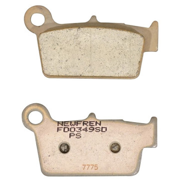 PLAQUETTE DE FREIN NEWFREN POUR APRILIA 450 SXV 2005> AR / BETA 250 RR 2005>2013 AR / KAWASAKI 450 KLX R 2008> AR / YAMAHA 250 WR F 2003> AR, 450 YZ-F 2003> AR (FD0349BD) (DIRT METAL FRITTE) 8025832415527