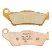 PLAQUETTE DE FREIN NEWFREN POUR HARLEY DAVIDSON 500 XG STREET 2014> AV/AR, 750 XG STREET 2014> AV/AR (L 94.3mm - H 36.8mm - P 9mm) (FD0528SH) (CUSTOM HD METAL FRITTE) 8025832416784