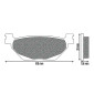 BRAKE PAD - NEWFREN FOR YAMAHA 530 TMAX 2012> REAR (FD0493SE MAXISCOOT SINTERED) 8025832378235