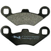 PLAQUETTE DE FREIN NEWFREN POUR PEUGEOT METROPOLIS 2014>2016 AV/AR (L 96.8mm - H 38.4mm - P 7mm) (FD0536BE) (ELITE ORGANIQUE) 8025832416814