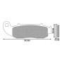 BRAKE PADS NEWFREN FOR FANTIC 50 CABALLERO REGOLARITA CASA 2010> Front 125 CABALLERO CASA 2010> Front 200 CABALLERO MOTARD 2010> Front (FD0511BD) (DIRT ORGANIC) 8025832416609