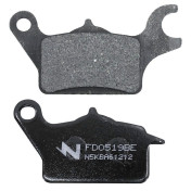 PLAQUETTE DE FREIN NEWFREN POUR NIU AR / PIAGGIO ONE 2021> AR / KAWASAKI 125 Z125 PRO 2017> (FD0519BE) (ELITE ORGANIQUE) 8025832416722