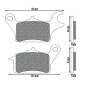 BRAKE PADS NEWFREN FOR NIU Rear (FD0519) (TOURING ORGANIC) 8025832416722