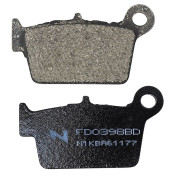 BRAKE PADS NEWFREN FOR BETA 50 RR ENDURO Rear, 50 MOTARD ALU AM6 Rear (Long 66mm - Hg 37mm - Thick 7.6mm) (FD0398BD) 8025832415824