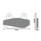 BRAKE PADS NEWFREN FOR HYOSUNG 125 COMET 2002> FRONT FOR : 125 GV AQUILA 2000>2004 , 650 GV AQUILA 2005>2007 , 600 COMET 2003 // REAR FOR : KEEWAY 50 RY8 2010>2016 (FD0075BT) (TOURING ORGANIC) 8025832413141