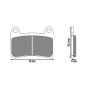 BRAKE PADS SET (2 pads) - NEWFREN FOR BENELLI 250 BN 2015>2019, 250 LEOCINO 2018>2021, 250 TRK 2019>2021, 302 BN 2015> Front (FD0578BT) (TOURING ORGANIC) 8025832420248