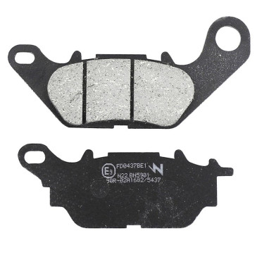 PLAQUETTE DE FREIN NEWFREN POUR YAMAHA 135 CRYPTON 2006>2013 AV, 125 N-MAX 2017> AR, 125 TRICITY 2017> AR, 300 TRICITY 2020> AR (FD0437BE) (ELITE ORGANIQUE) 8025832416265