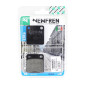 PLAQUETTE DE FREIN NEWFREN POUR PEUGEOT 50 VIVACITY 2008> AV / DAELIM 50 S-FIVE 2001>, 125 S2 2005> / HONDA 50 CRM 1988>1992 / KAWASAKI 125 KLX 2010>2016 AR (FD0080BE) (ELITE ORGANIQUE) 8025832413226