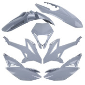 CARROSSERIE/CARENAGE 50 A BOITE ADAPTABLE BETA 50 RR 2011>2020 GRIS NARDO (KIT 7 PIECES) -P2R- 3700948298862