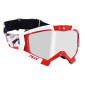 MASQUE/LUNETTES CROSS ADX MX ROUGE/BLANC ECRAN TRANSPARENT ANTI-RAYURES (HOMOLOGUE EN1938) (+ LIVRE AVEC ECRAN MIROIR) 3700948287774