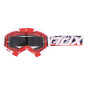 MASQUE/LUNETTES CROSS ADX MX ROUGE/BLANC ECRAN TRANSPARENT ANTI-RAYURES (HOMOLOGUE EN1938) (+ LIVRE AVEC ECRAN MIROIR) 3700948287774