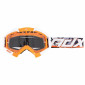MASQUE/LUNETTES CROSS ADX MX ORANGE/BLANC ECRAN TRANSPARENT ANTI-RAYURES (HOMOLOGUE EN1938) (+ LIVRE AVEC ECRAN MIROIR) 3700948287750