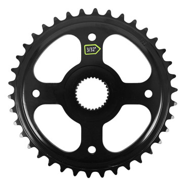 PLATEAU VAE BAFANG POUR MOTEUR M210 CL 49 mm 38 DTS NOIR (CW G210.1C) 8V. 3/32" 3700948292013