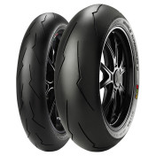 PACK/TRAIN DE PNEU MOTO AVANT + ARRIERE PIRELLI DIABLO SUPERCORSA V2 SC2 RADIAL ZR 120/70-17 FRONT TL 58W + 200/55-17 REAR TL 78W (VENDU PAR 2) 3700948305485