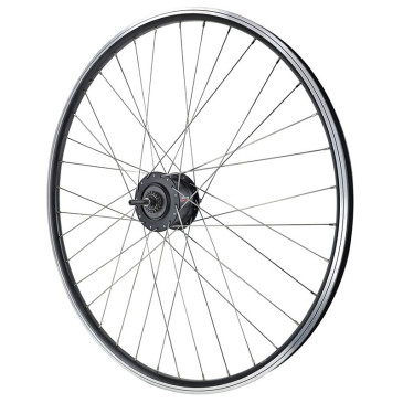 ROUE VTC PATIN 700 x 35 - 28" ER10 ARRIERE NOIR DOUBLE PAROI MOYEU NEXUS 7V 36 RAYONS INOX (SG-C30001-7R) 3700948295724