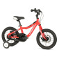 VELO MUSCULAIRE ENFANT 14 POUCES LEADER FOX FOX 2025 ROUGE MONOVITESSE CADRE ALU (TAILLE ENFANT JUSQU'A 105cm) -MECANIQUE A DISQUE- 8592826101778