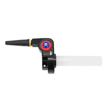 POIGNEE DE GAZ 50 A BOITE REPLAY TIRAGE RAPIDE ALU NOIR/ROUGE 3700948242292