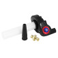 POIGNEE DE GAZ 50 A BOITE REPLAY TIRAGE RAPIDE ALU NOIR/ROUGE 3700948242292